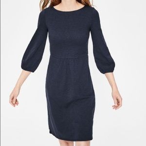 Boden Odelia navy blue jersey dress size 2 petite